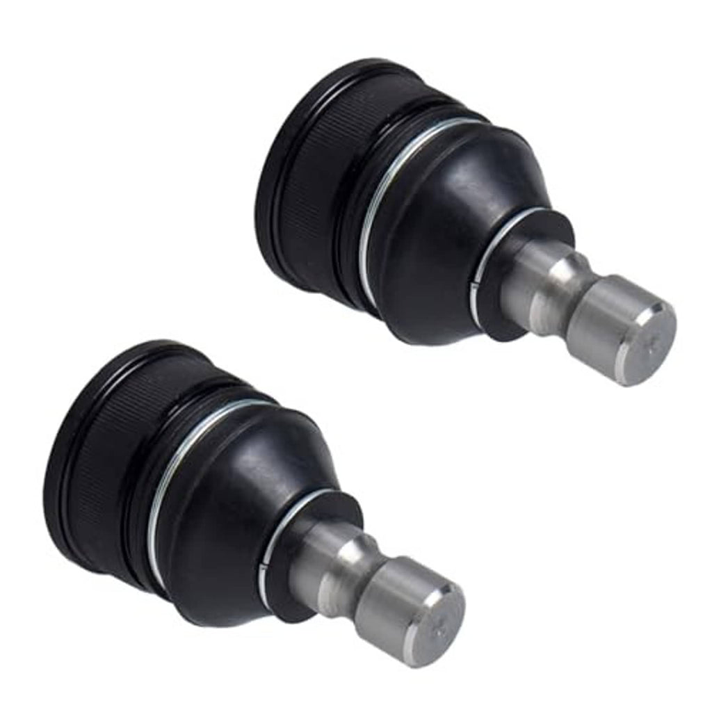 Front upper ball joints (2-pack) shown from the side, black boots and silver metal studs