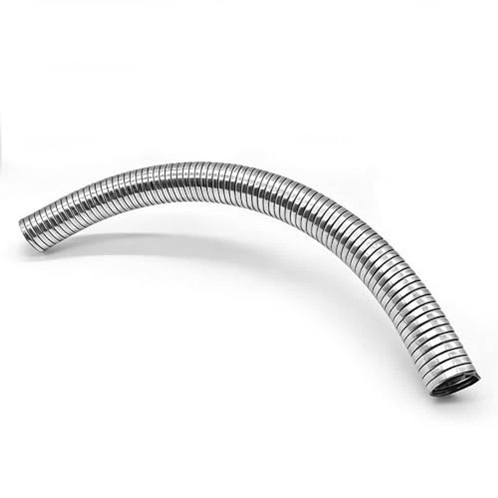 Universal flexible exhaust pipe, corrugated stainless steel tube with 1.25 in ID