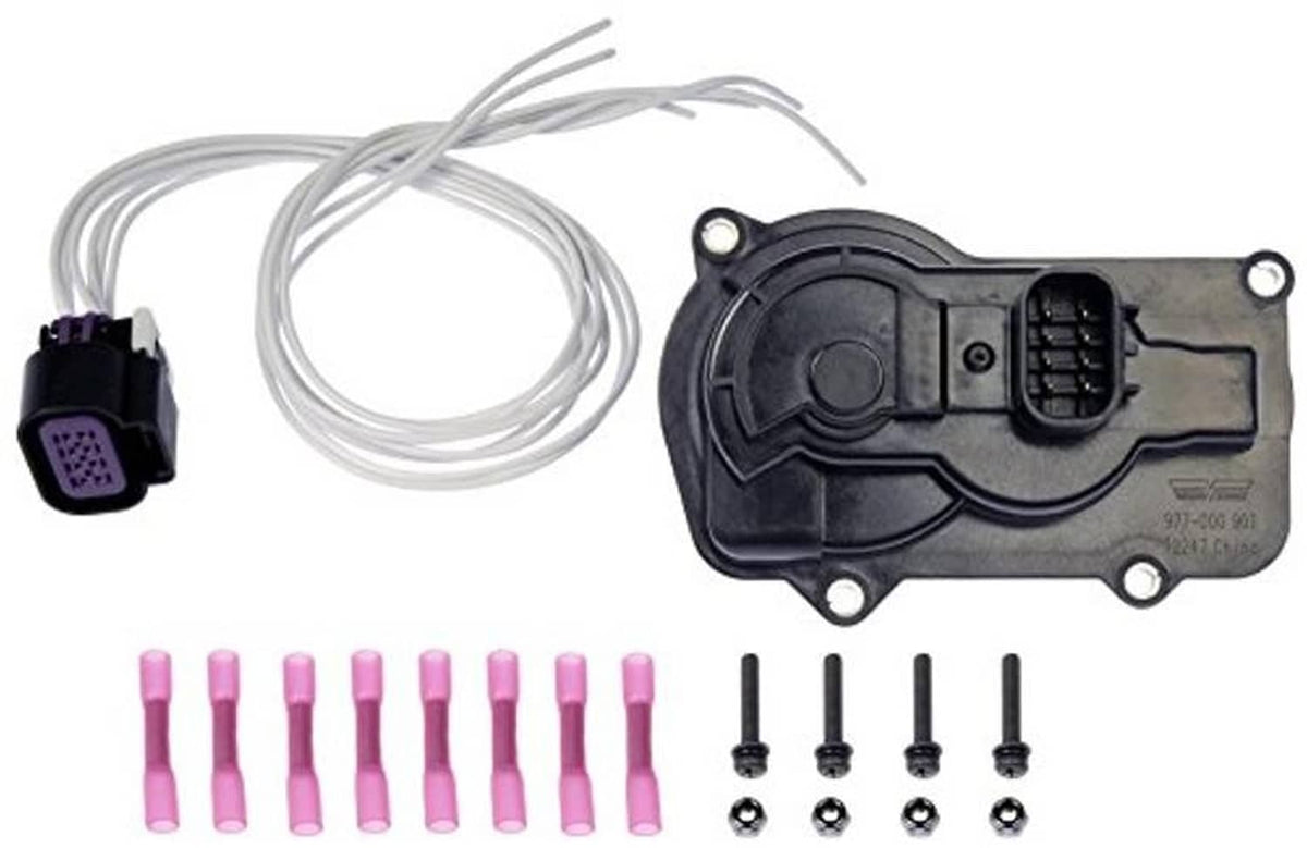 Throttle position sensor with wiring harness, screws, and pink terminal caps