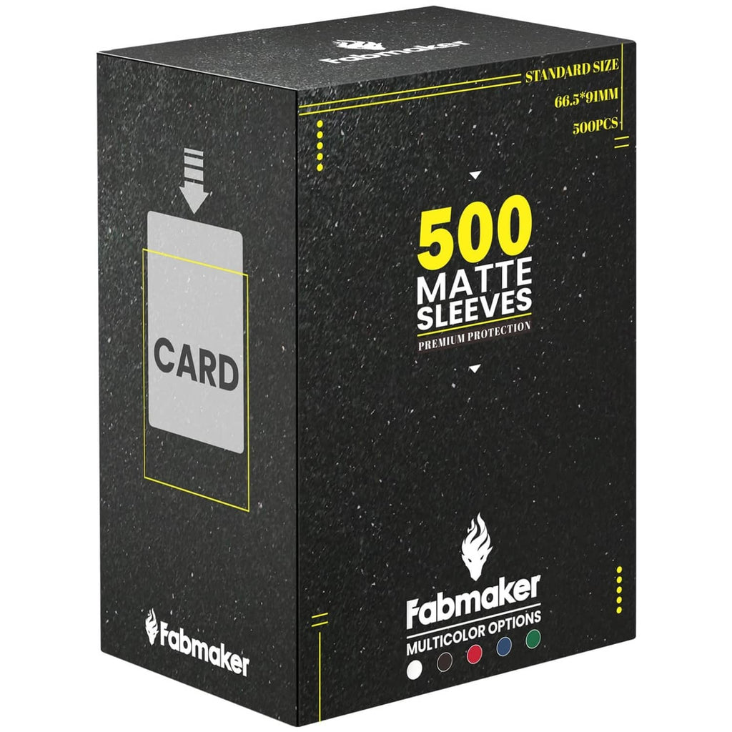 Card sleeve multipack box for standard size, 500 matte sleeves, fabric-textured look