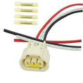Throttle position sensor pigtail connector with red, black, and white wires