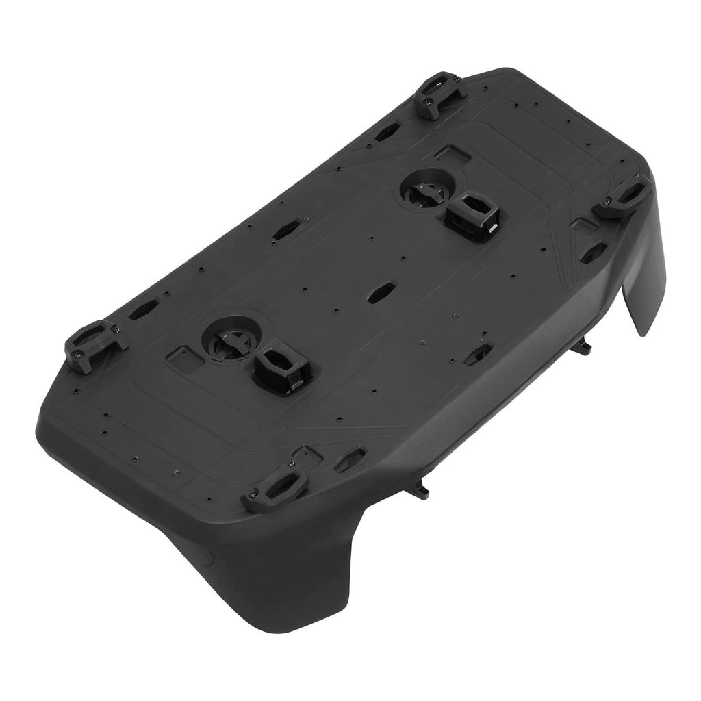 Rear cargo rack platform for Sea-Doo, black textured plastic with recessed tie-down points