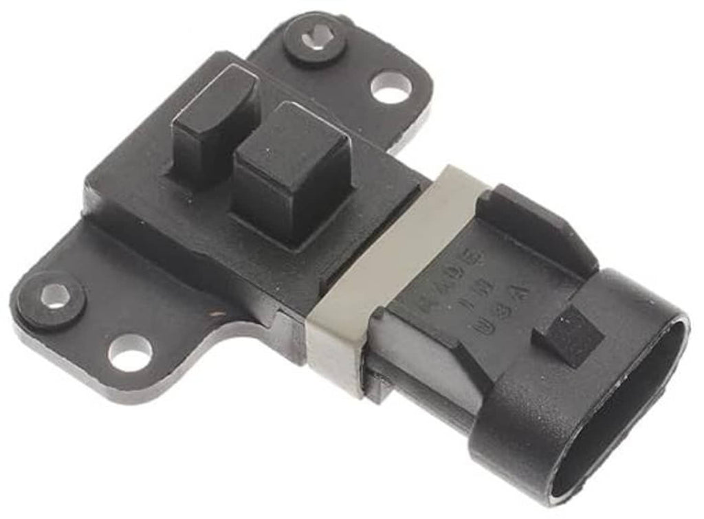 Engine camshaft position sensor, black body with plug and two mounting holes