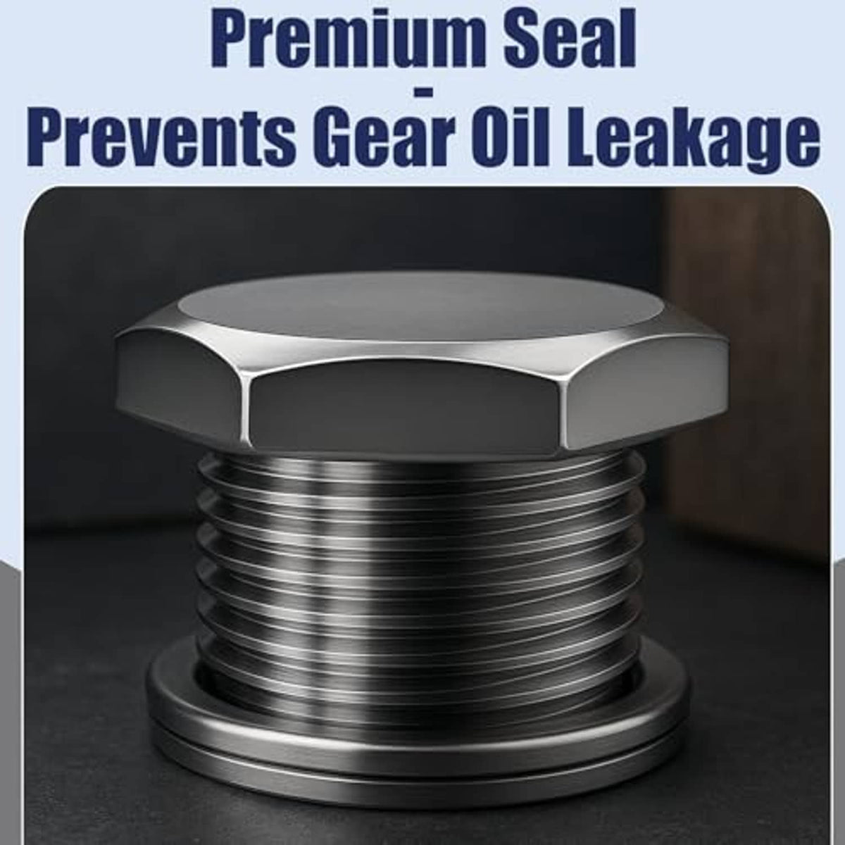 Metal differential drain plug with hex cap and threaded body