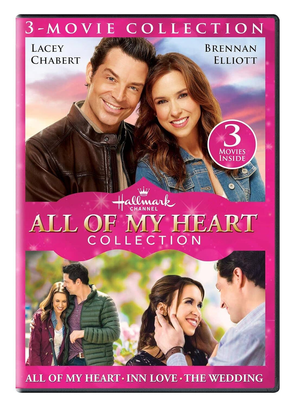 DVD case for All Of My Heart 3-movie collection with actors on the front cover