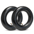 Pair of black electric scooter inner tubes, 90/65-6.5 size, with valve stems