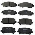 SIPAUTEC ceramic front and rear brake pads set, dark gray, 6-piece pack