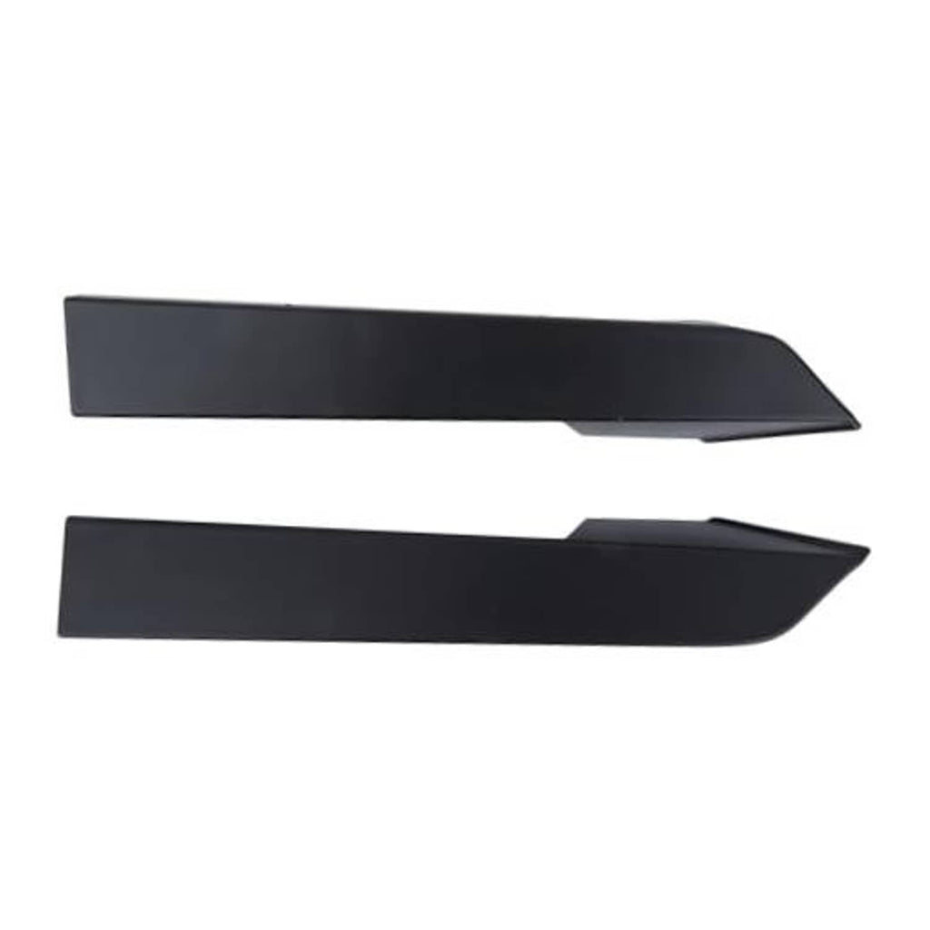 Front bumper lower grille covers, dark gray/black, two-piece set