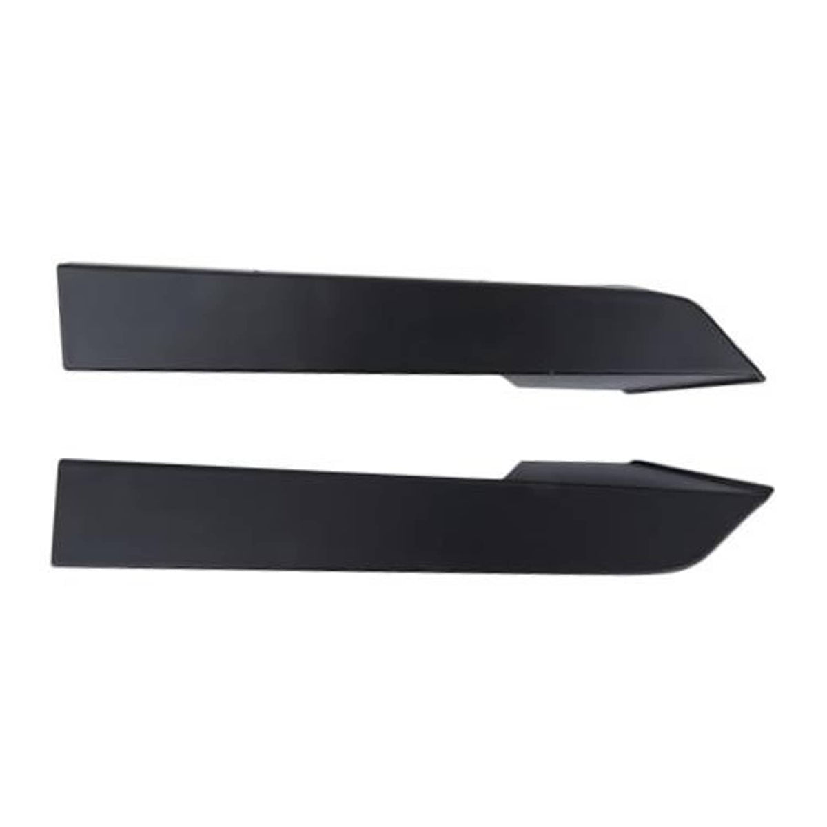 Front bumper lower grille covers, dark gray/black, two-piece set