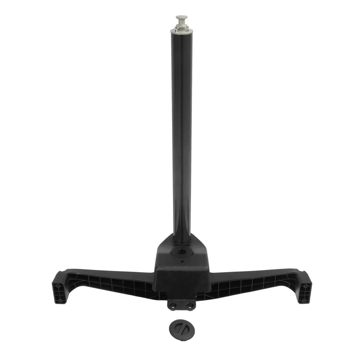 Black wake pylon with vertical post and wide mounting base