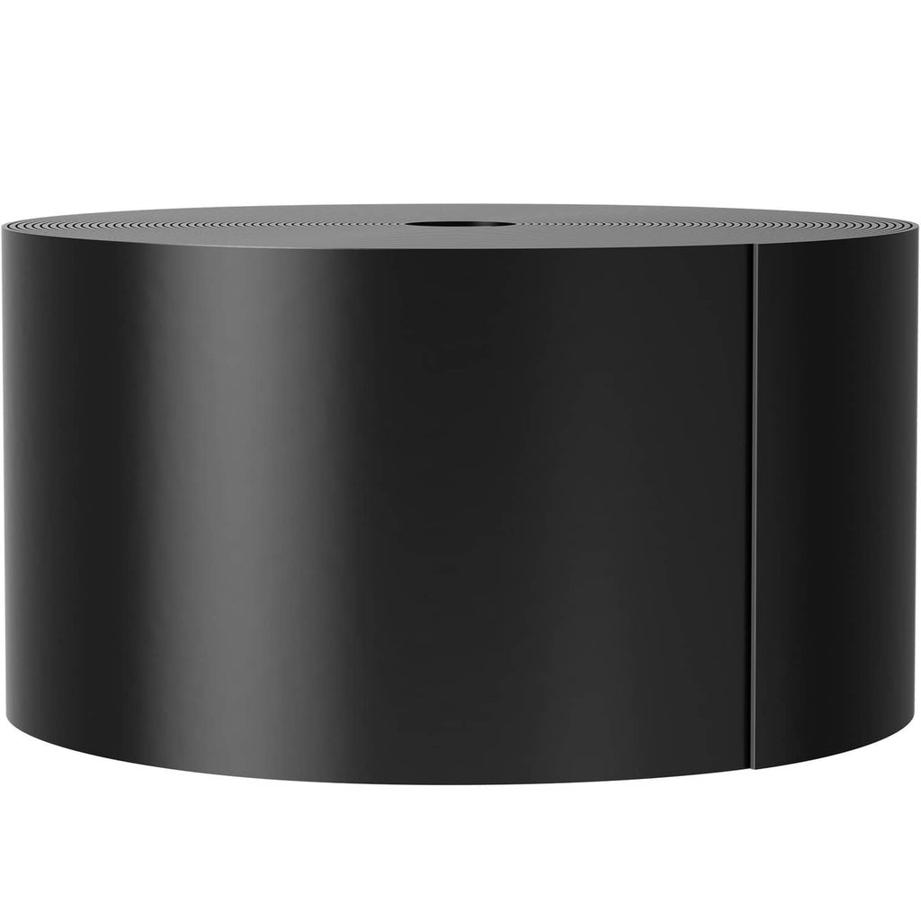 Black plastic landscape edging roll, coiled strip with center opening