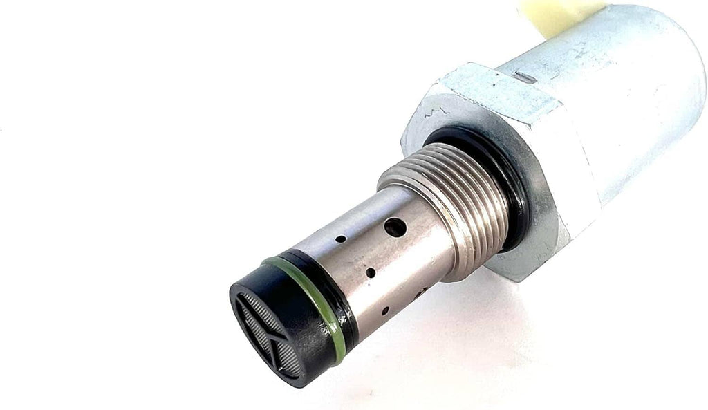 Fuel injection pressure regulator valve with threaded port and black O-ring