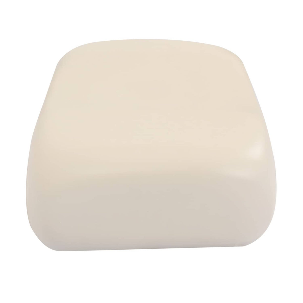 Off-white seat back cushion with smooth rounded top