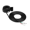 Black thumb throttle control assembly with coiled cable and 3-wire connector ends