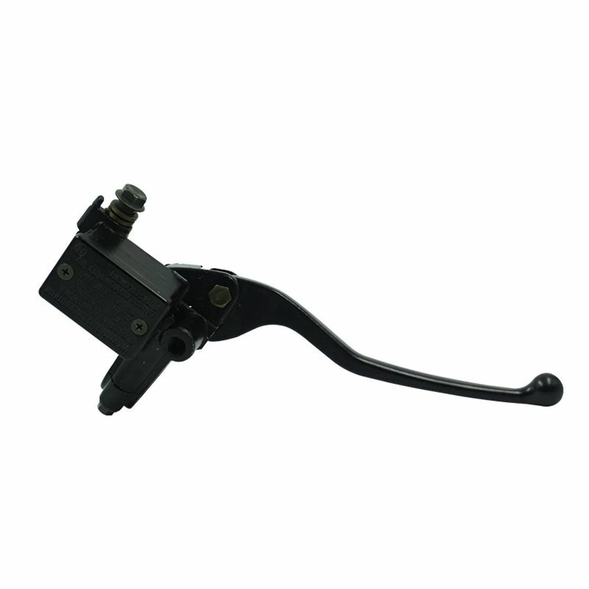 Brake master cylinder lever, black lever with reservoir and mounting bracket