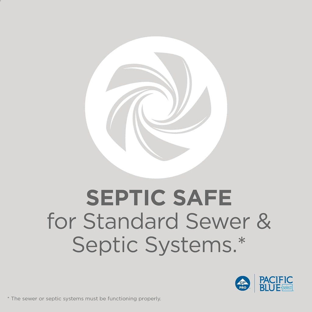 2-ply standard toilet paper septic safe infographic for sewer and septic systems