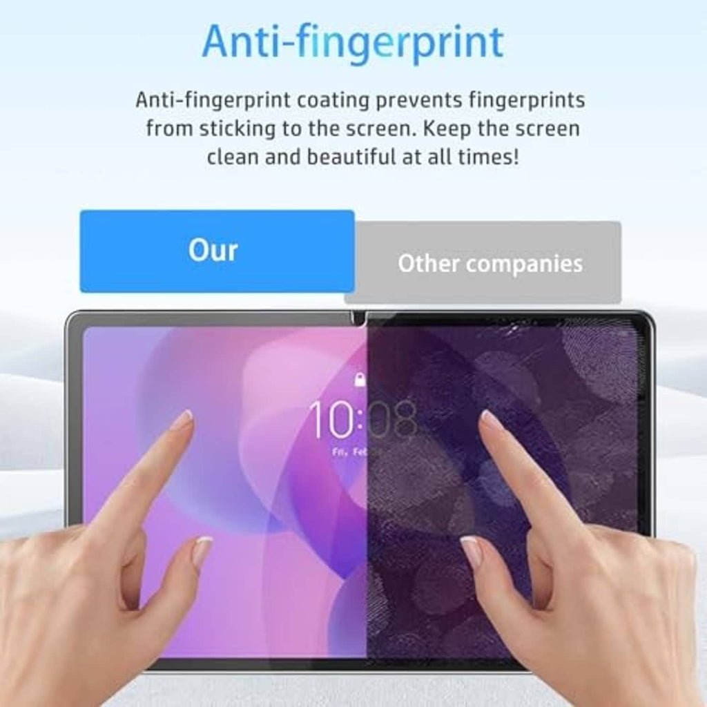 Tempered glass screen protector covering a 12.1-inch tablet screen