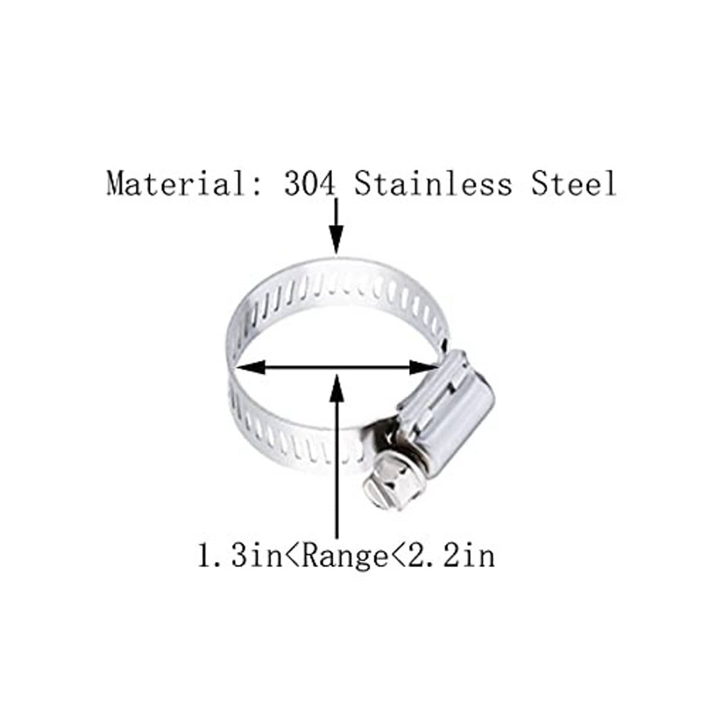 304 stainless steel grounding clamp band with hinged metal tightening strap