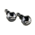 Pair of black Hyper sonic windshield washer nozzles with threaded metal tips