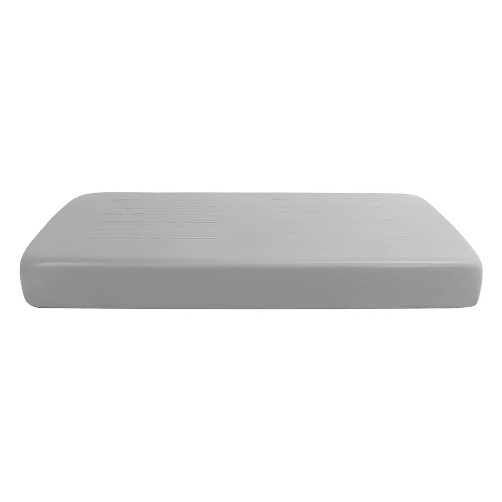 Light gray front seat bottom cushion with contoured seat shape