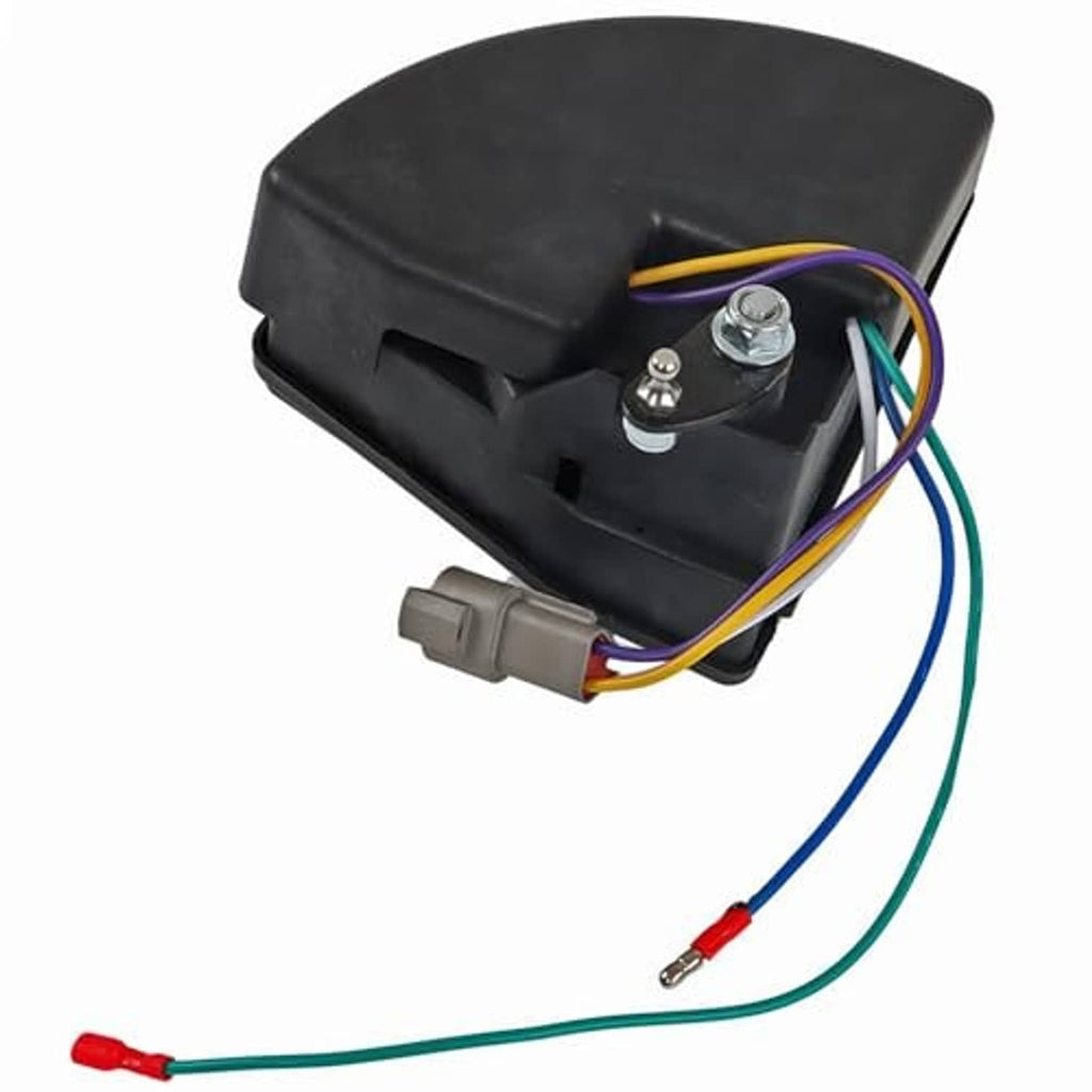 Golf cart wiper switch replacement in black housing with multicolor wiring and terminals