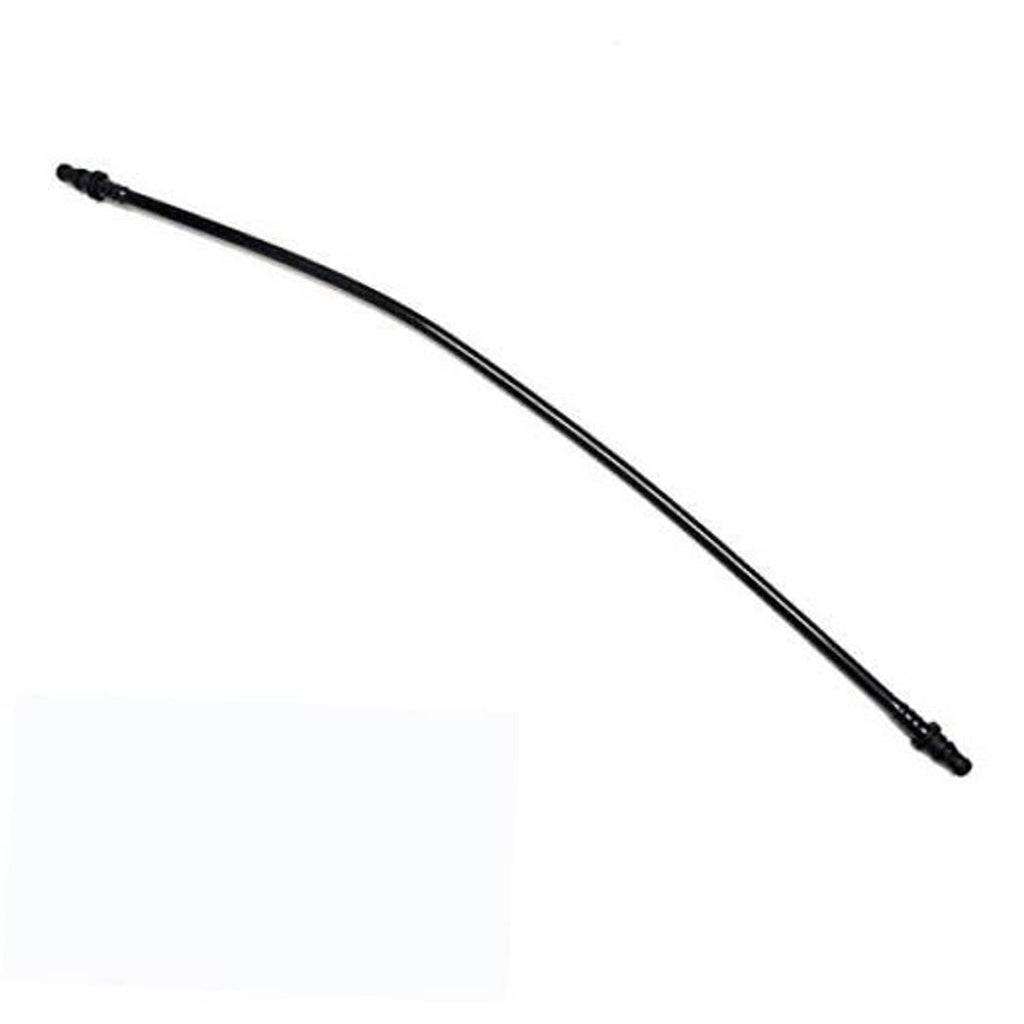 Black coolant breather pipe with molded ends and small connector
