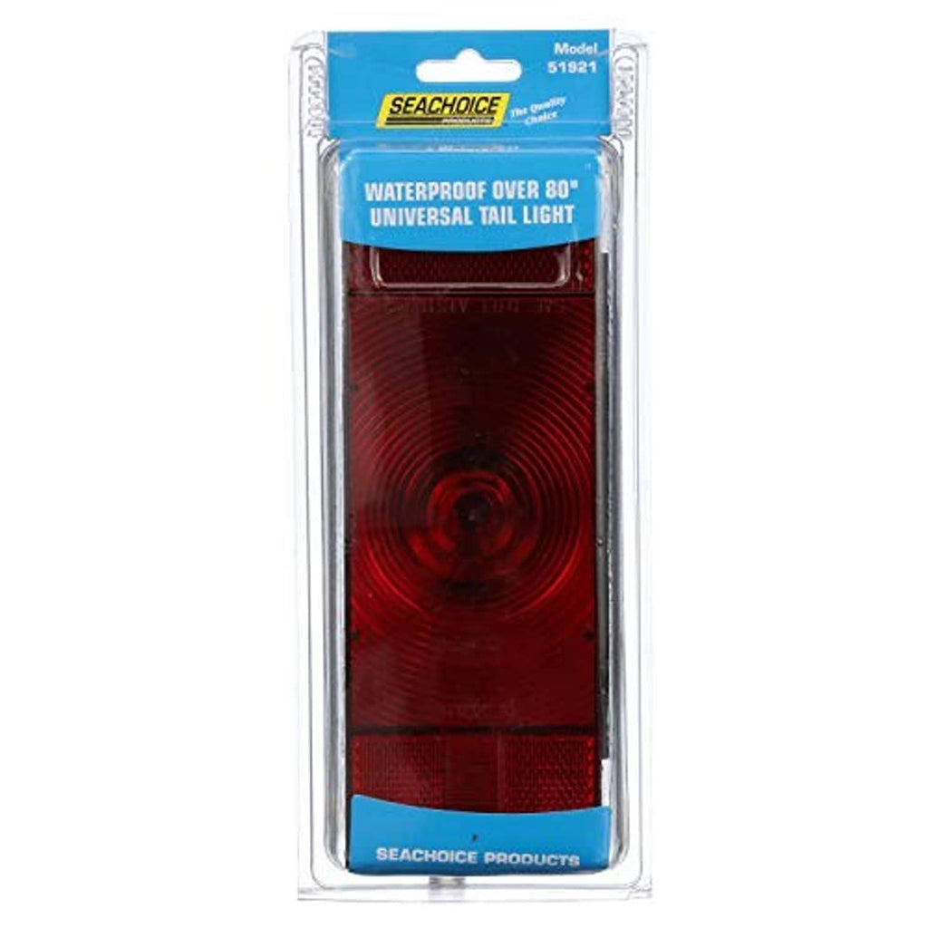 Blister retail package for waterproof universal tail light with red lens