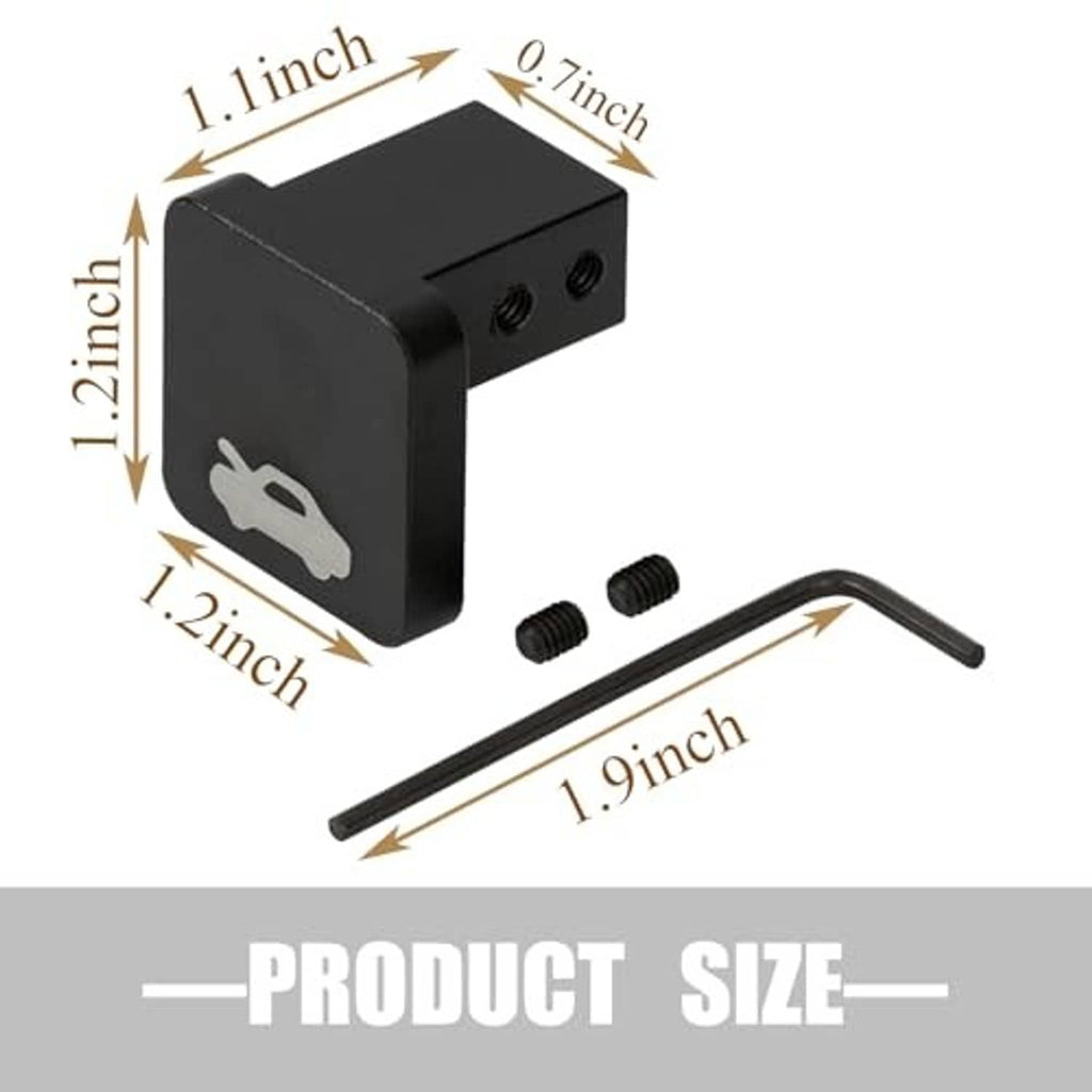 Black hood latch release handle cable repair kit with screws and L-shaped hex key