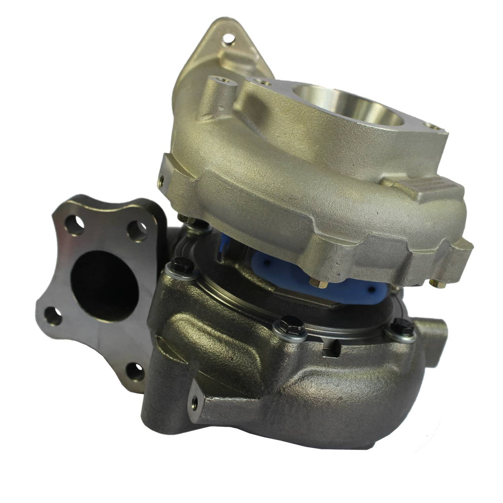 Turbocharger assembly with metal housing and gasket set