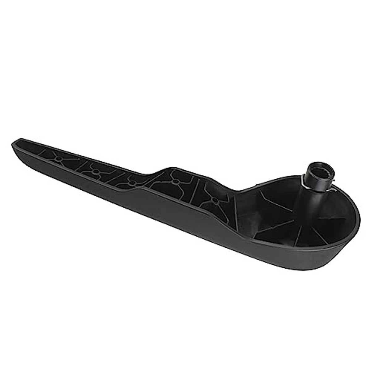 Seat recliner handle lever, dark gray, long lever with textured underside and stem