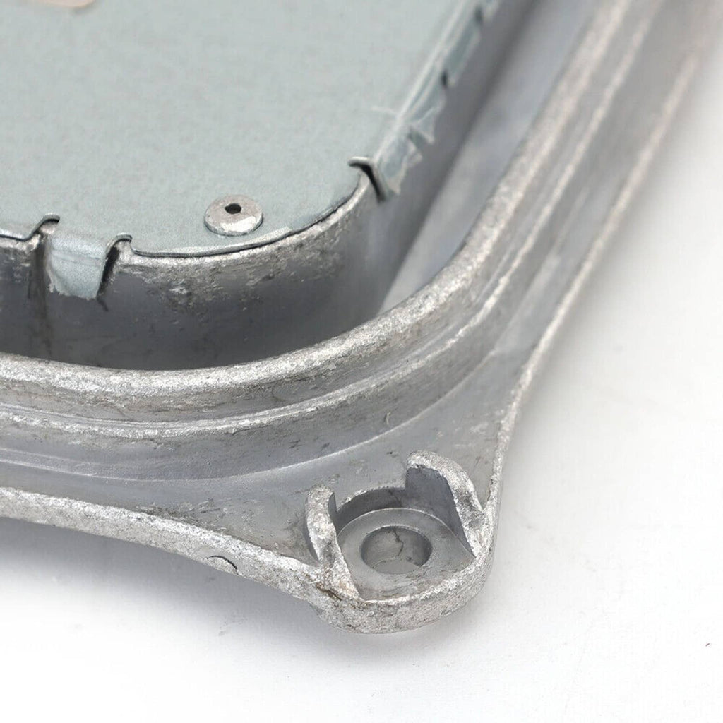 Xenon HID headlight ballast bracket end with metal screw mount points