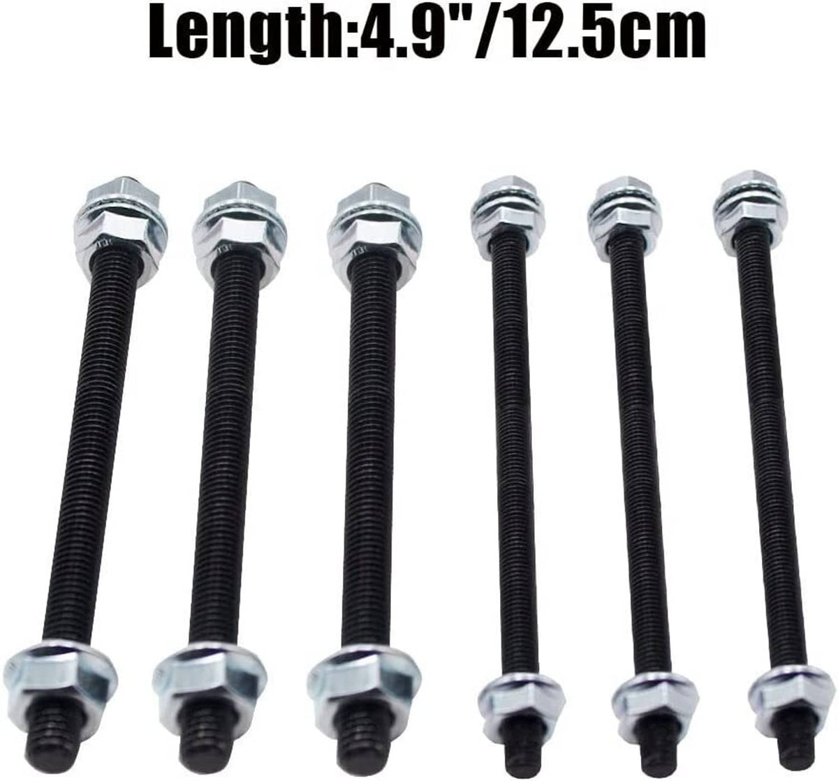 Set of long hex bolts with washers for crankcase splitter tool