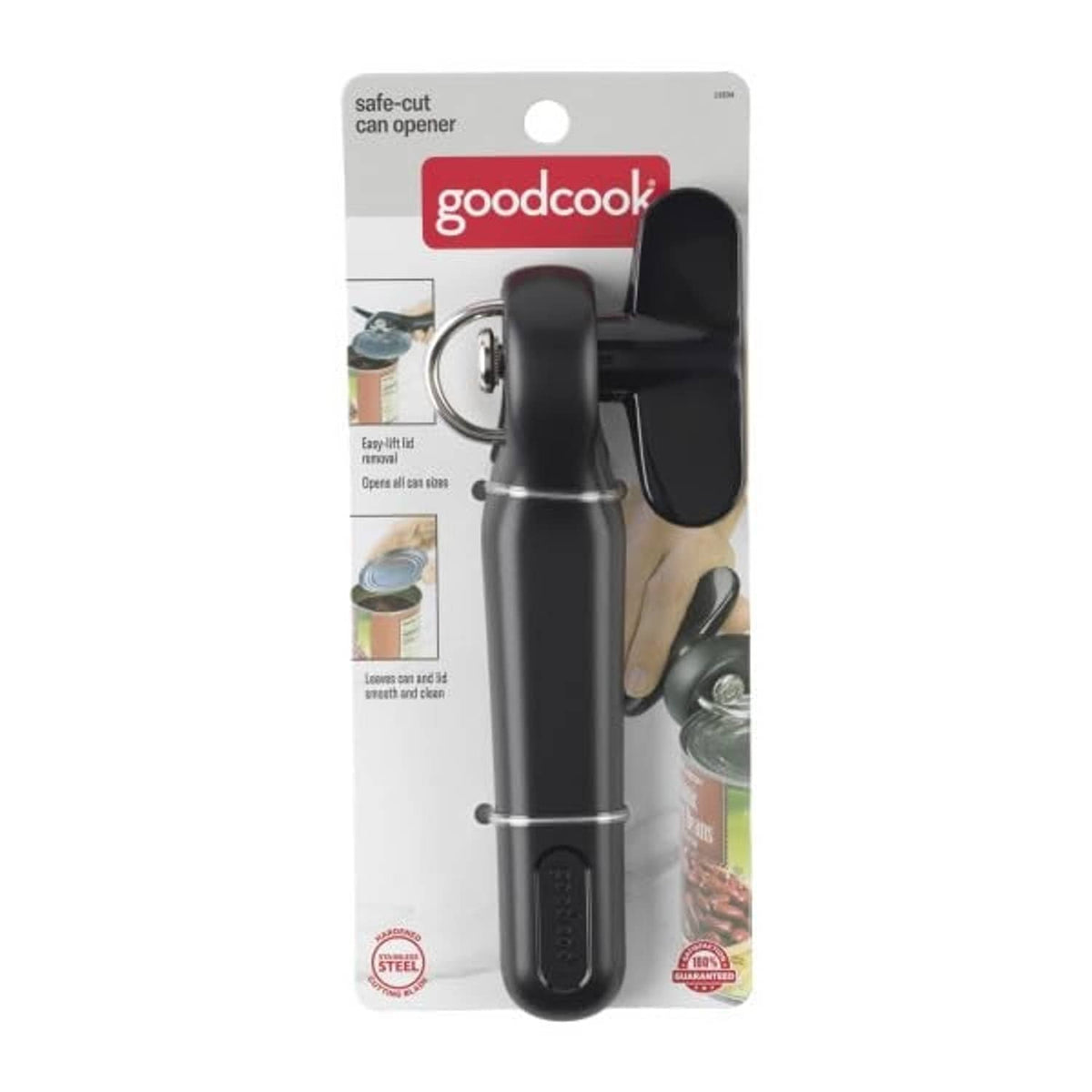 GoodCook safe-cut can opener shown in retail box packaging