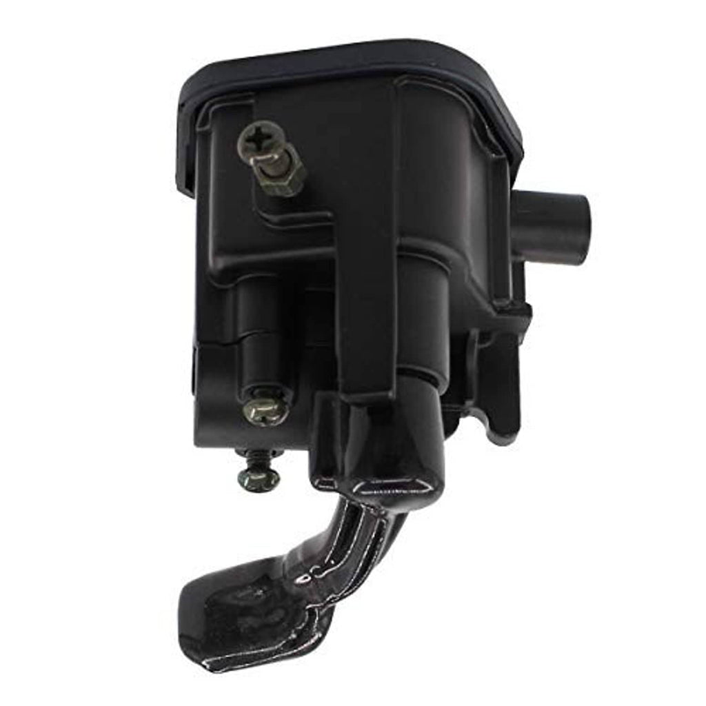 Black throttle lever housing with handle lever and mounting hardware