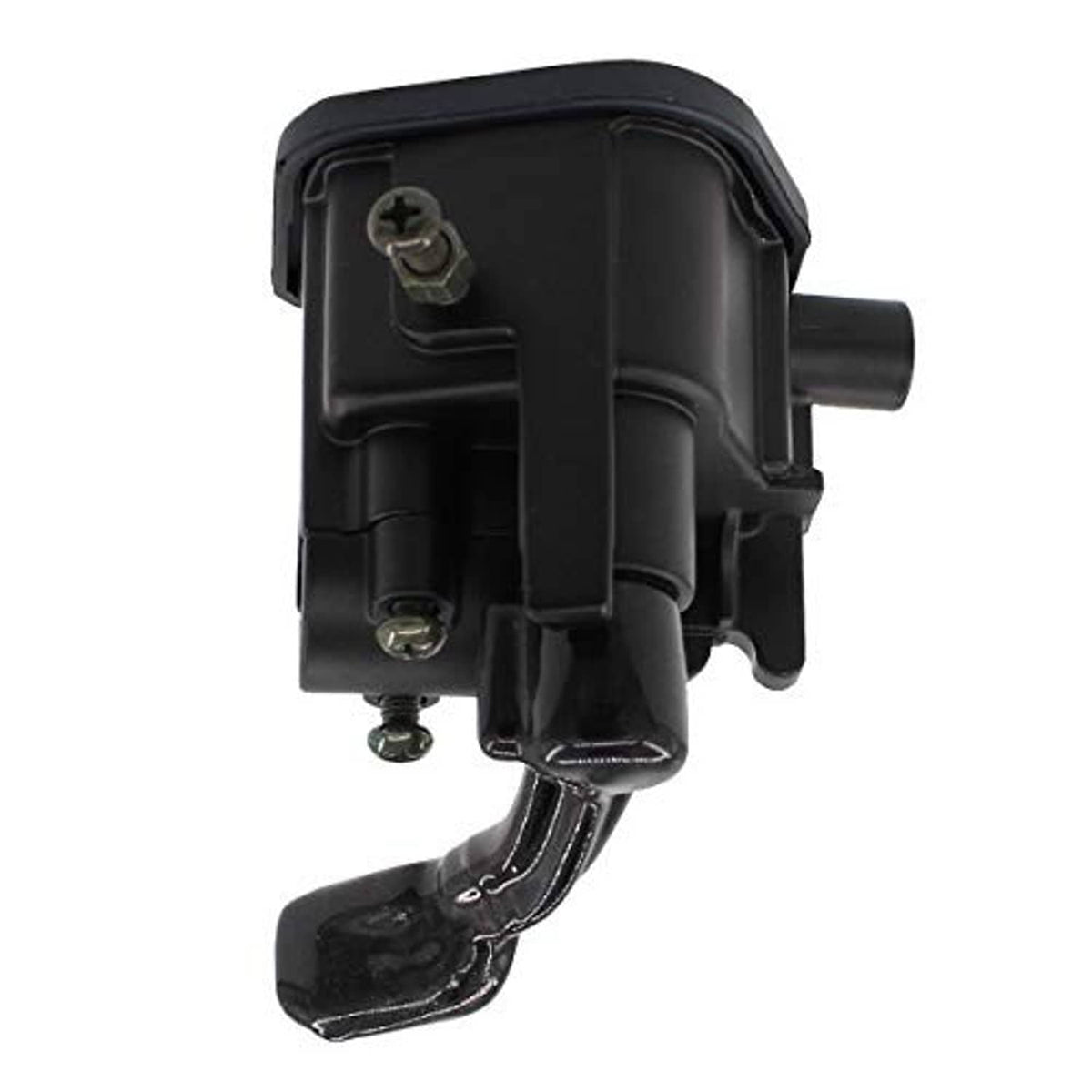 Black throttle lever housing with handle lever and mounting hardware
