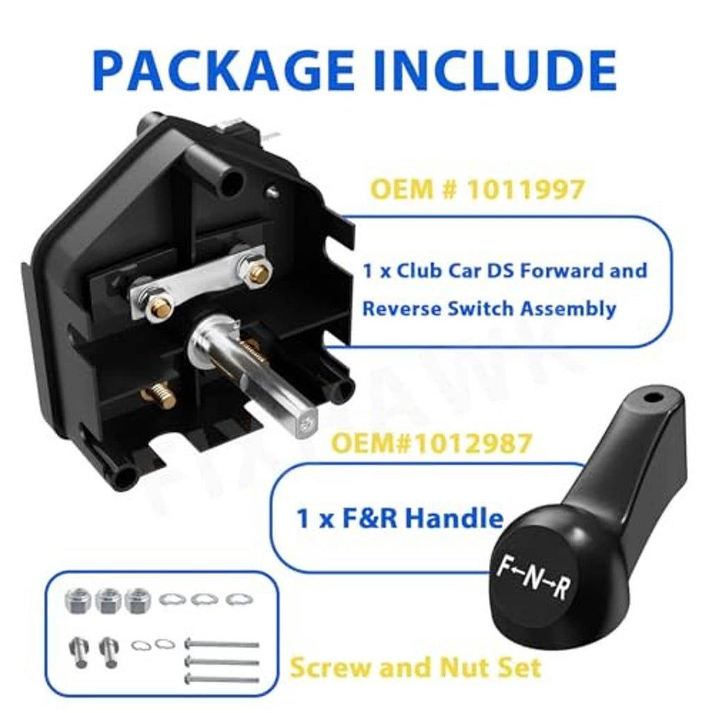 Forward and reverse switch assembly kit with black DS switch and F-N-R handle