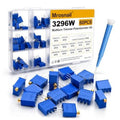 3296W multiturn trimmer potentiometer kit with blue 60-piece assortment in clear box