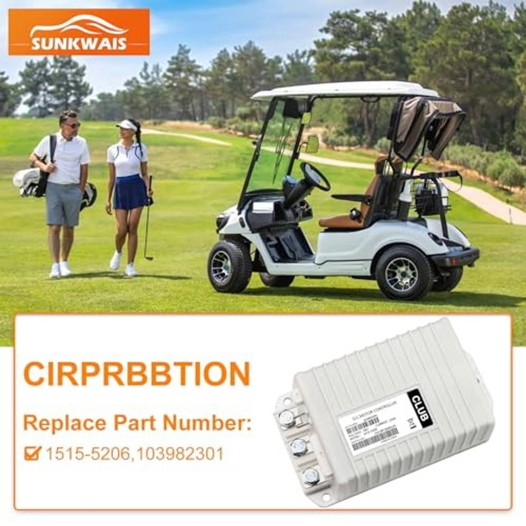 White DC motor controller replacement unit with screw terminals, small angled product view