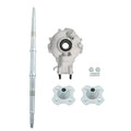 Rear differential axle shaft and wheel hub assembly kit with mounting parts