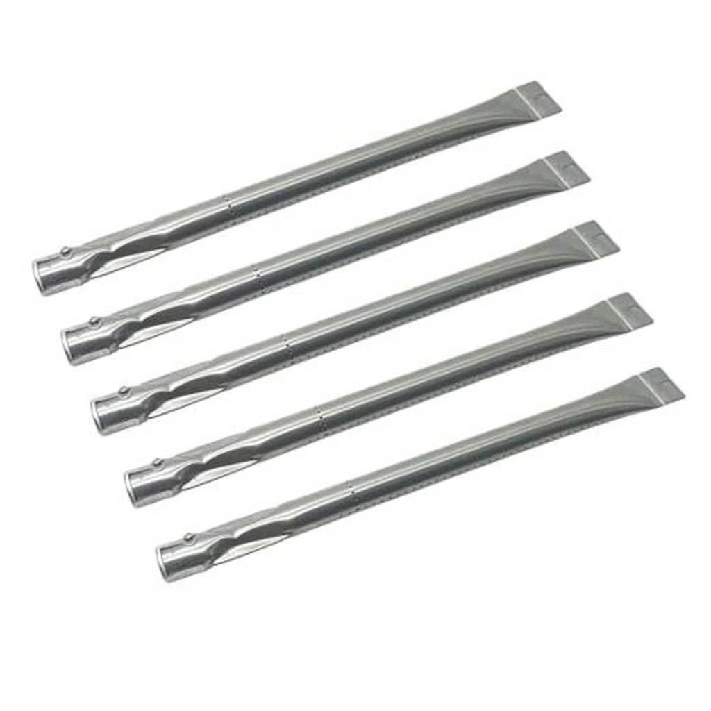 Stainless steel burner replacement set of five with long tubular vent ends