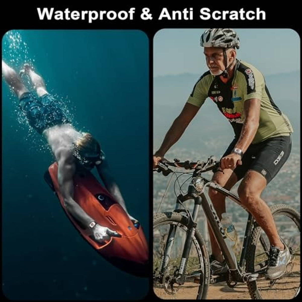 Black Apple Watch Ultra protective cover with water- and scratch-resistance protection