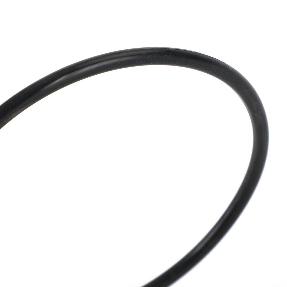 Black O-ring seal, thick round loop