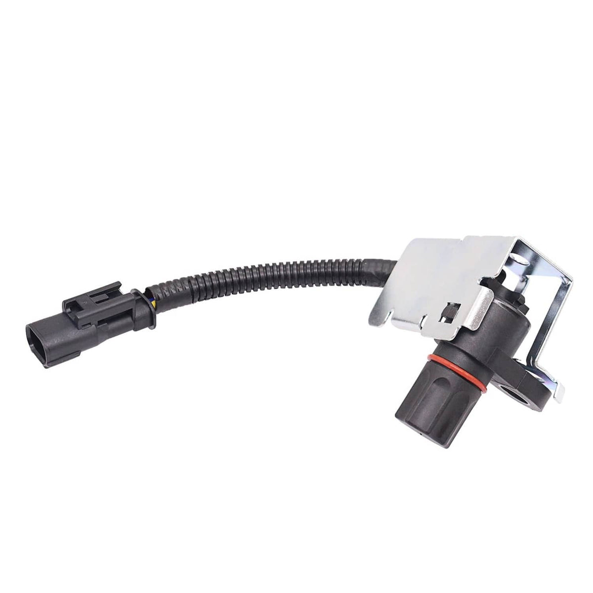 Rear differential ABS wheel speed sensor with metal bracket, red-ring sensor, cable