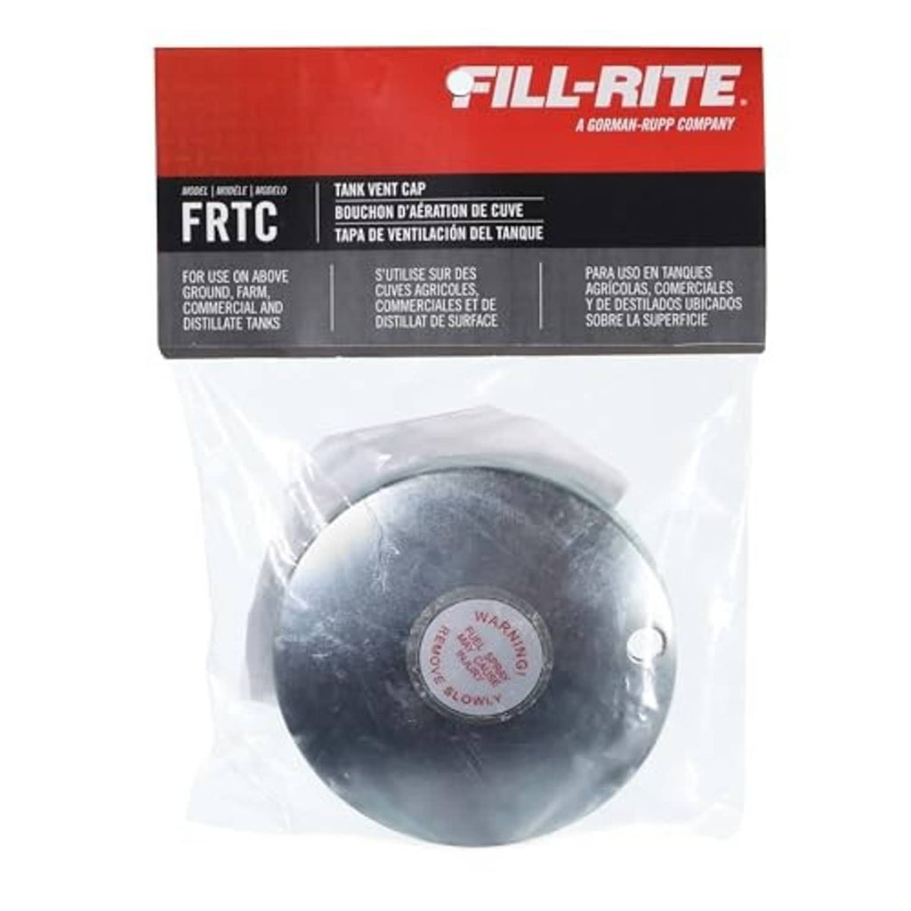 Tank vent cap in clear bag with FILL-RITE branded packaging backing