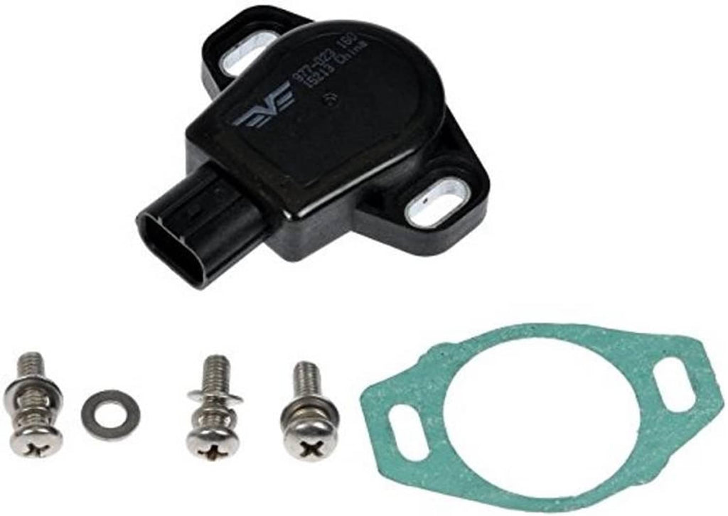 Throttle position sensor, black with mounting screws and green gasket