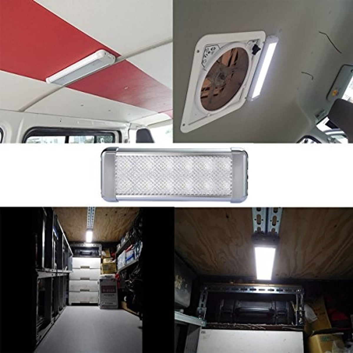 LED dome light fixture mounted in an overhead ceiling opening with textured LED panel