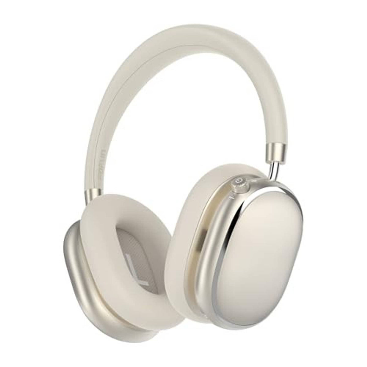 NC95 starlight hybrid ANC headphones, front view with adjustable metal headband