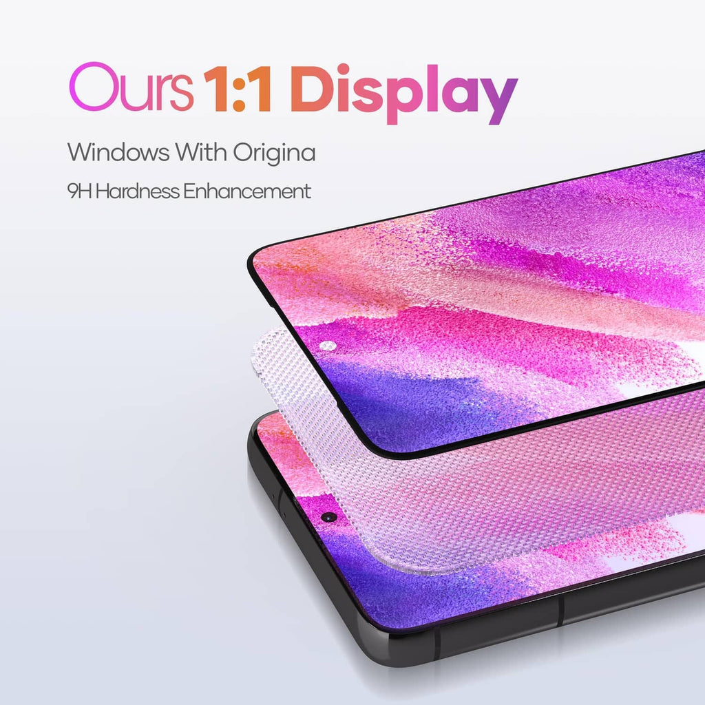 LCD screen replacement panel with black bezel, close angled view
