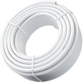 White PEX-B tubing roll, coiled 3/4 in pipe for potable water applications