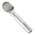 Zeroll ice cream scoop, silver size 20 with curved bowl and embossed handle text.